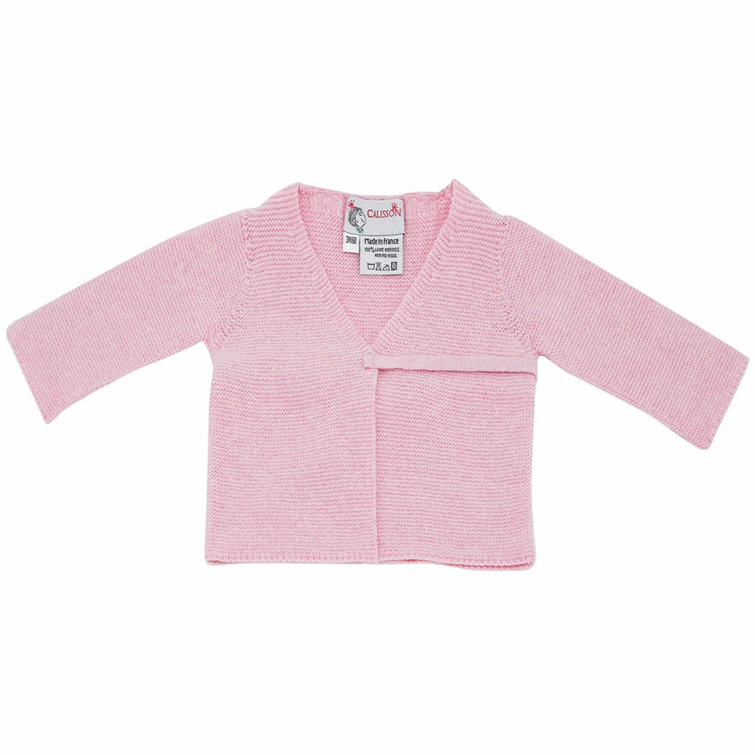 Little Royals Baby Tie-Front Sweater - Pink