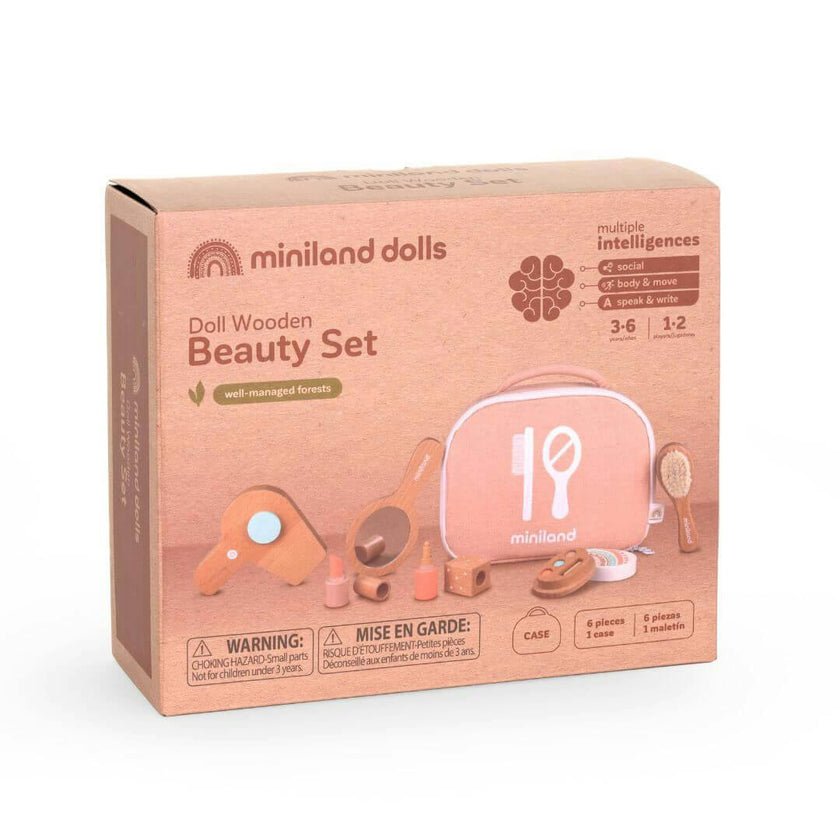 Wooden Beauty Set Doll Accessory Play Set