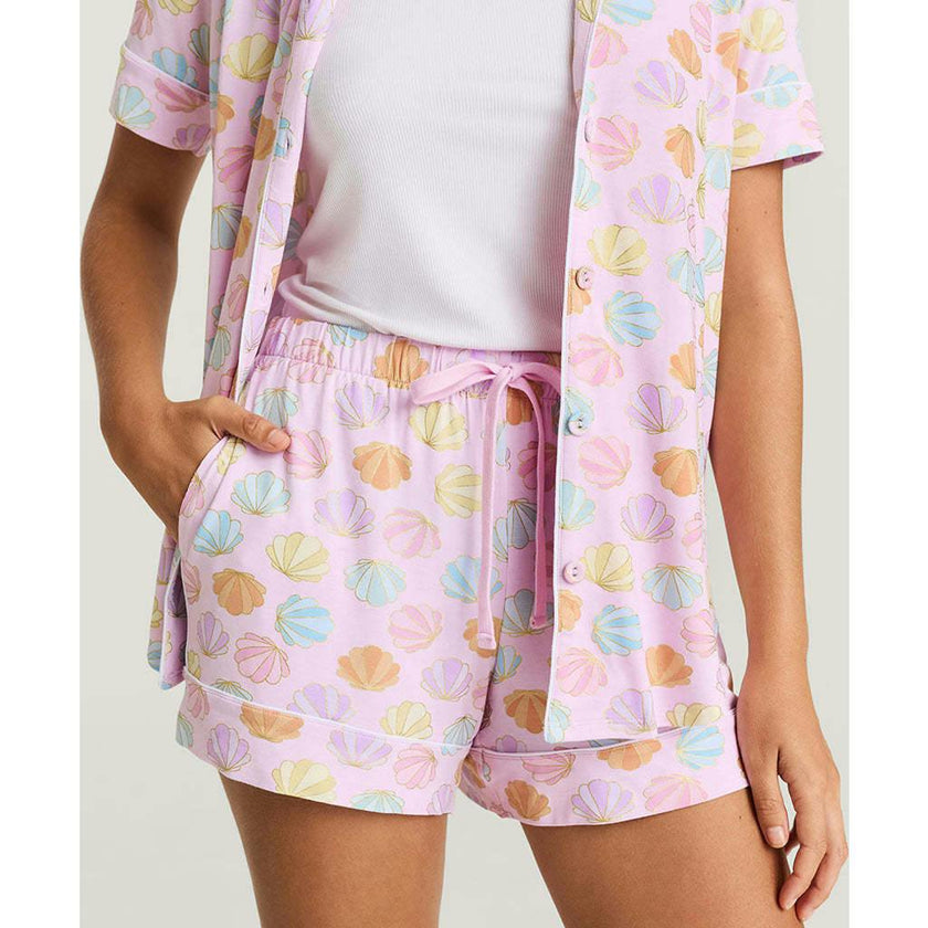 Shelly Pink Women's Luxe Pajama Short Set