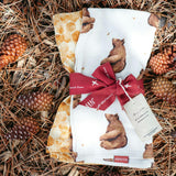 Seashells Bamboo Muslin Two-Piece Burp Cloth Set