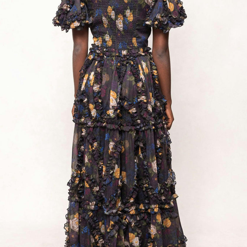 Layla Dress in Winter Floral