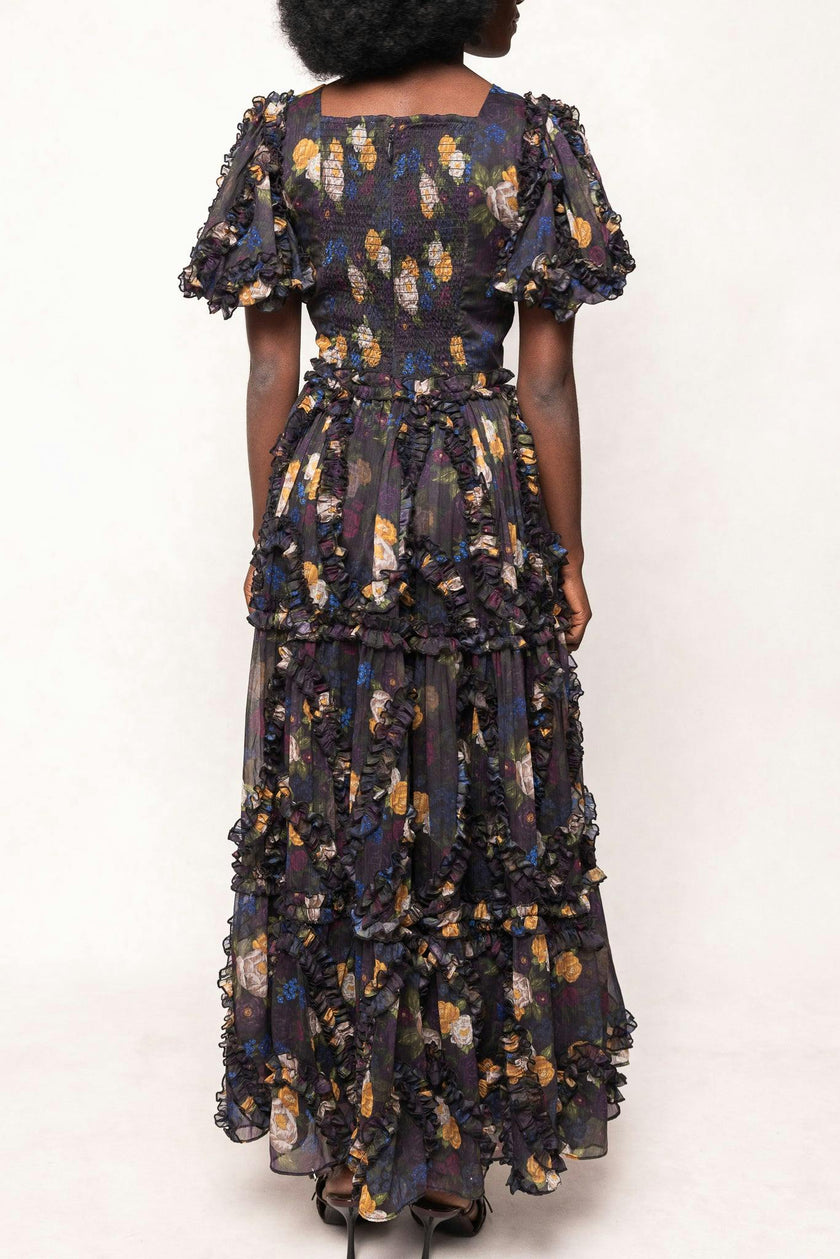 Layla Dress in Winter Floral