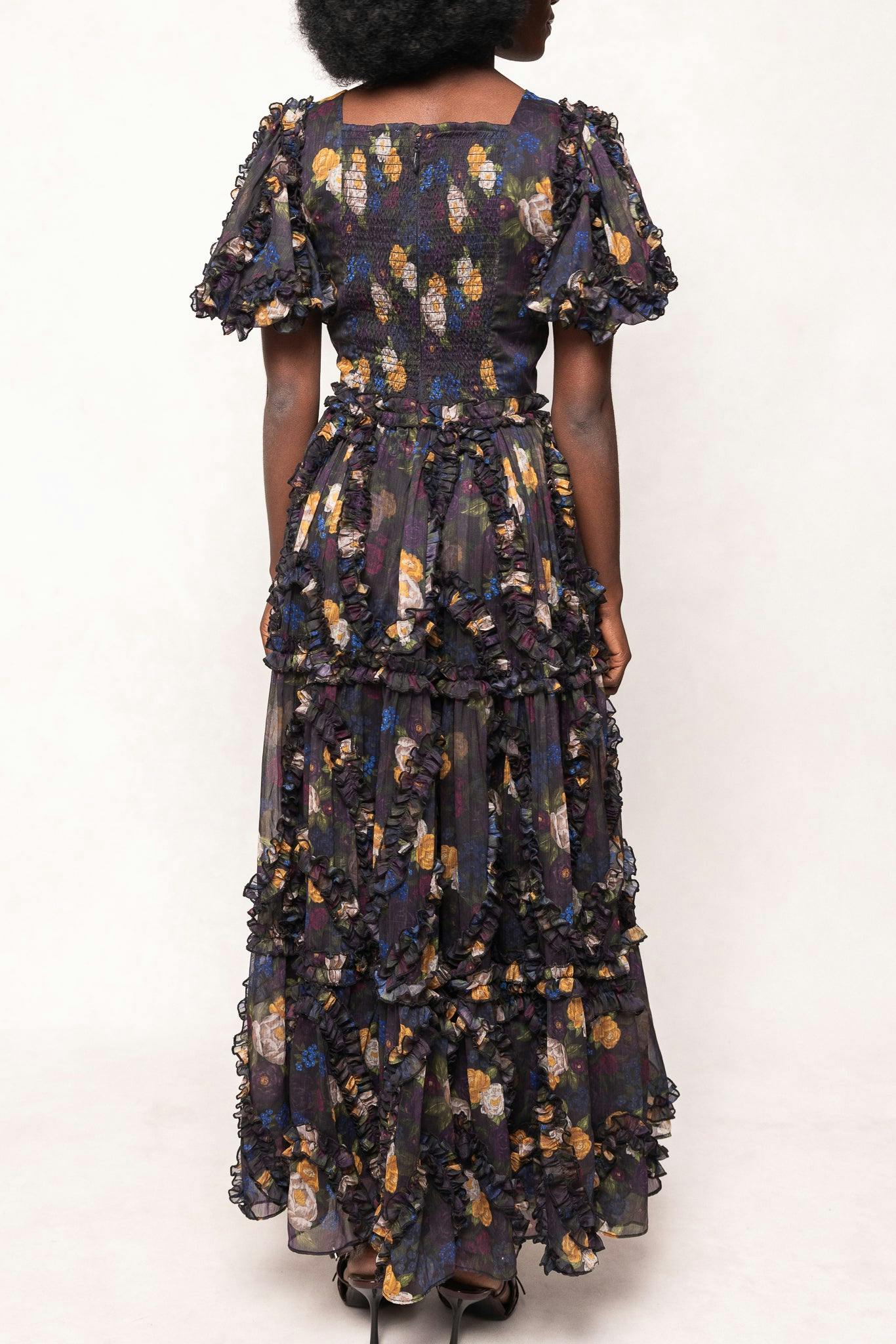 Layla Dress in Winter Floral