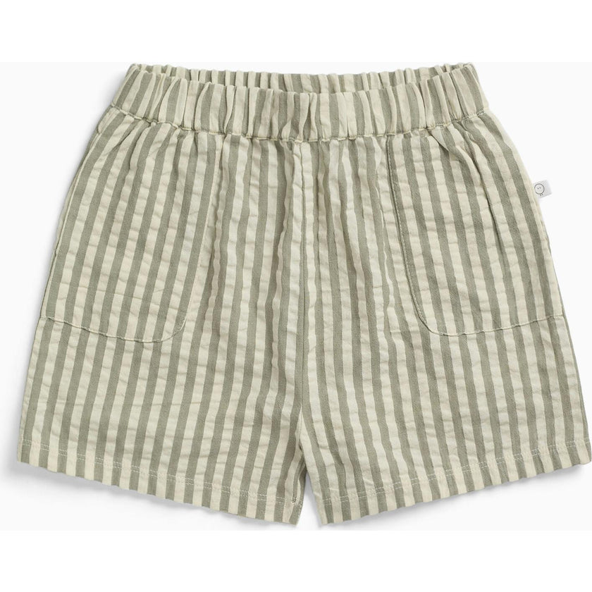 Striped Cotton Shorts