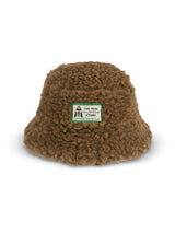 children's merino bucket hat - teddy brown