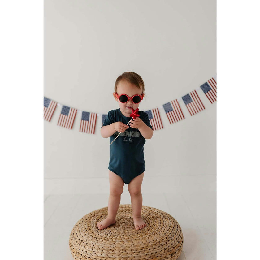 Baby Short Sleeve Bodysuit Retro America