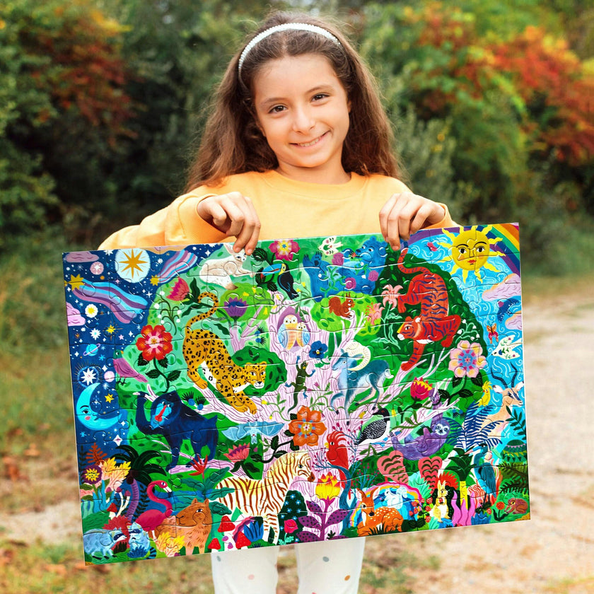 100 Piece Puzzle: Tree of Wildlife