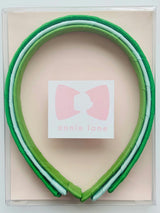 Set of three headbands - green, mineral ice and leaf green