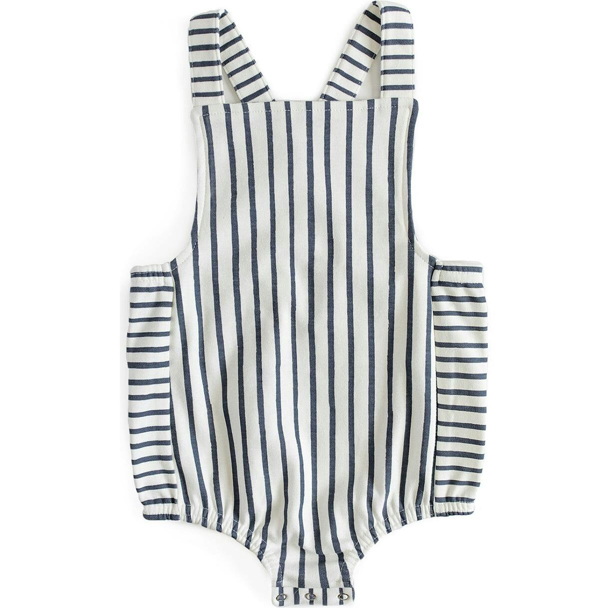 Criss-Cross Overall One-Piece, Navy