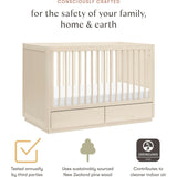 Bento 3-In-1 Convertible Storage Crib With Toddler Bed Conversion Kit