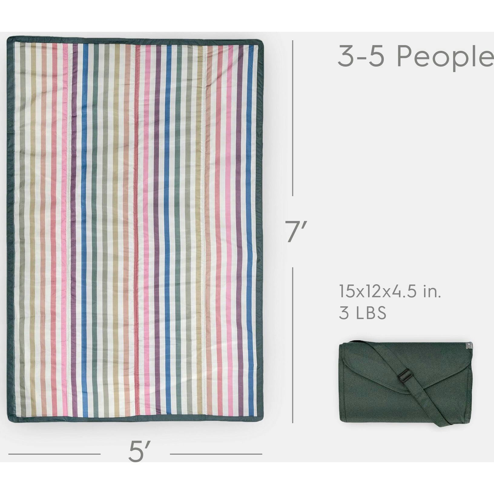 Outdoor Blanket - Chroma Rugby Stripe