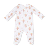 Teddy Bear Ballerina - Smocked Peter Pan Snap Footie