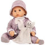 Gotz Cookie “Grey Cats” Baby Doll – 19" Soft‑Body Vinyl Baby with Sleeping Eyes