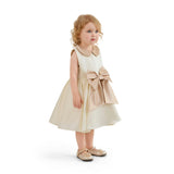Cream Elaria Petal Bow Gown