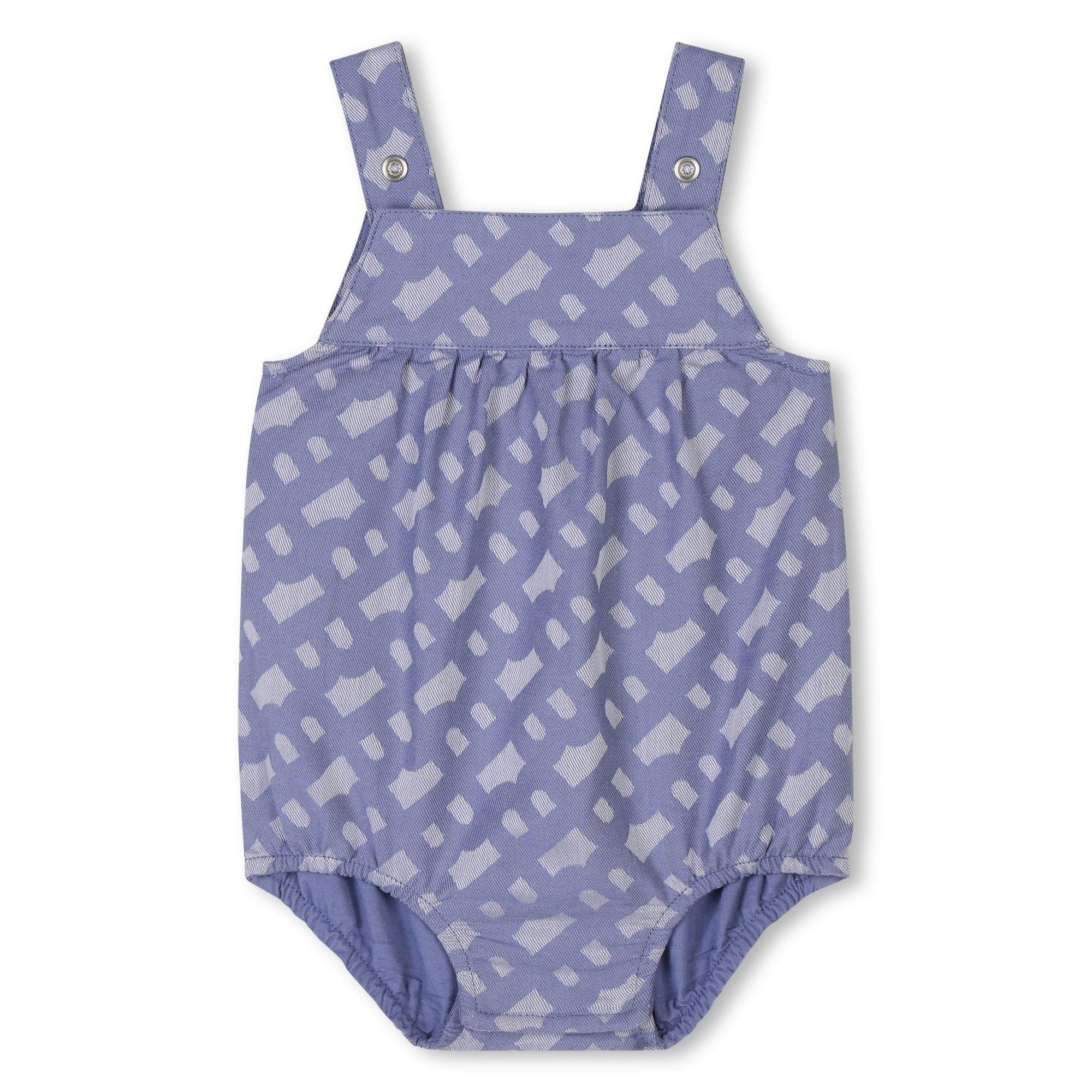 Blue Patterned All In One Hat Set