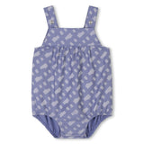 Blue Patterned All In One Hat Set