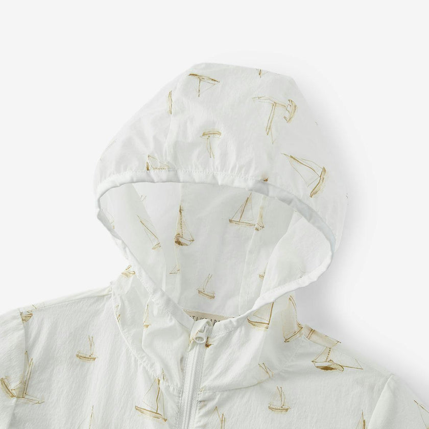 Sailboat Melody Hooded Sun Shield Windbreaker Jacket