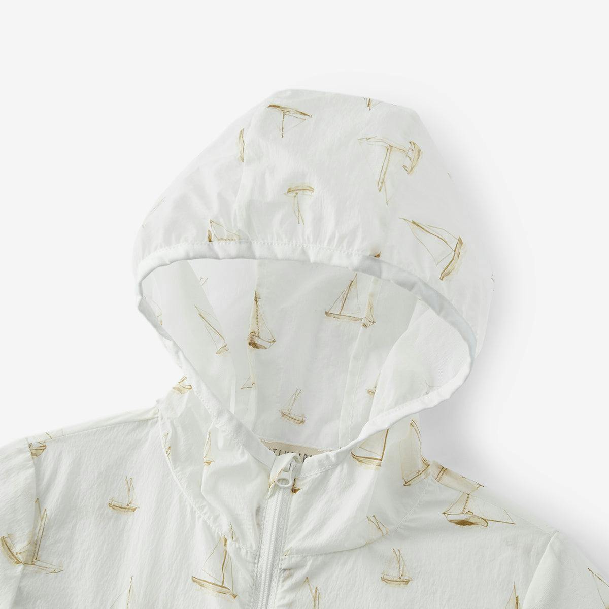 Sailboat Melody Hooded Sun Shield Windbreaker Jacket