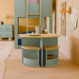 Nessa Nesting Play Table in Light Sage and Honey