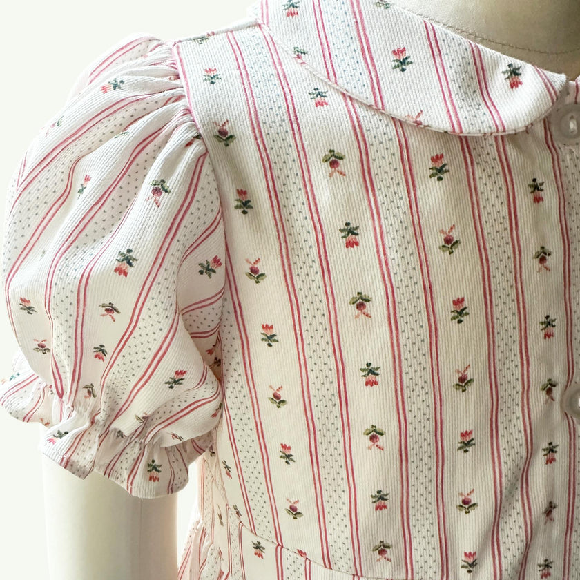 Charlotte Dress | Holiday Dot Stripe