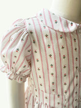 Charlotte Dress | Holiday Dot Stripe