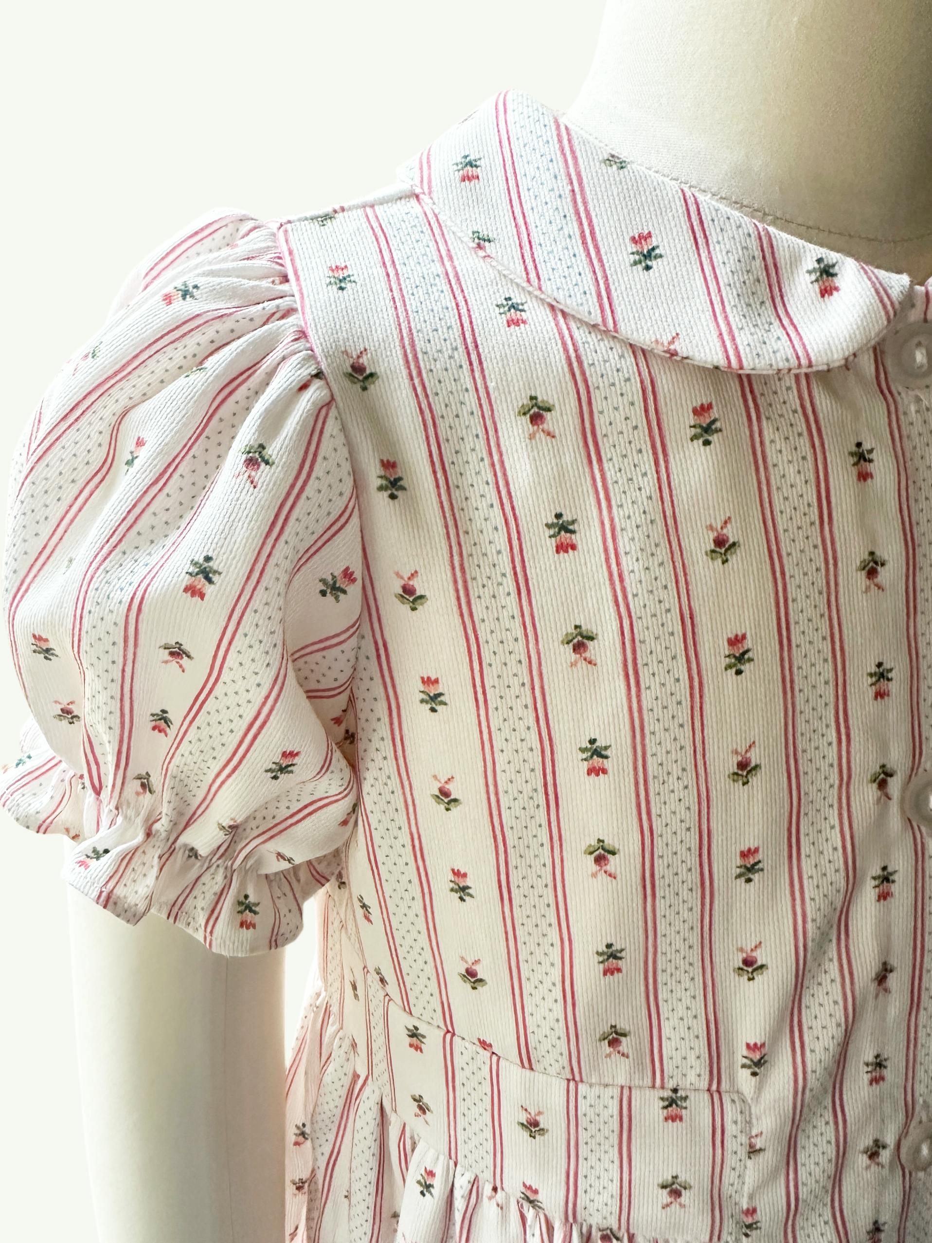 Charlotte Dress | Holiday Dot Stripe