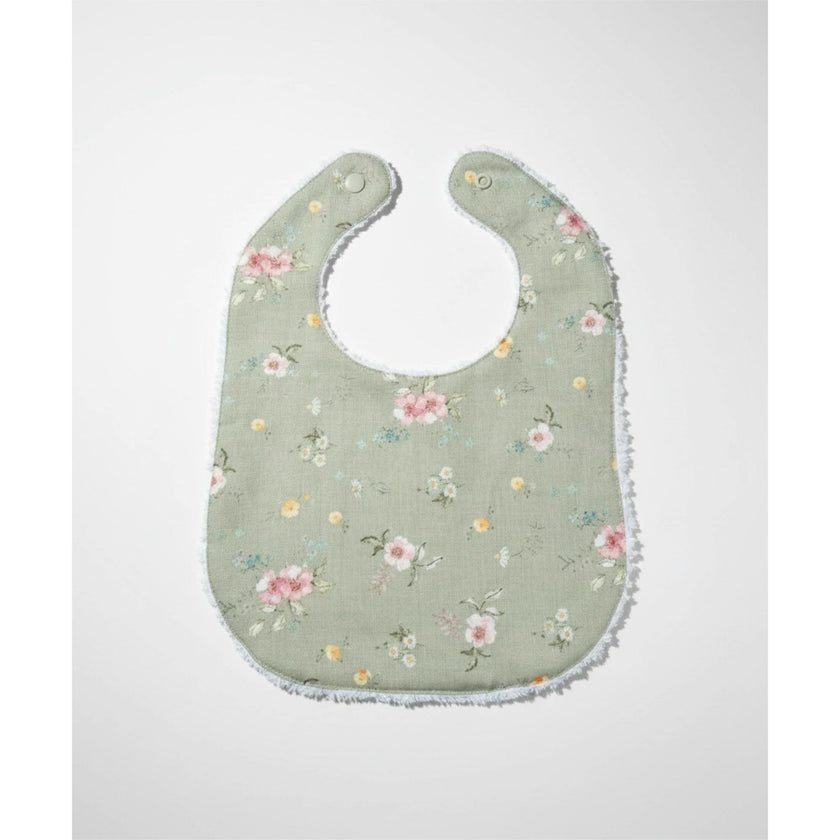 Layette Linen Bib – Hedgerow Floral