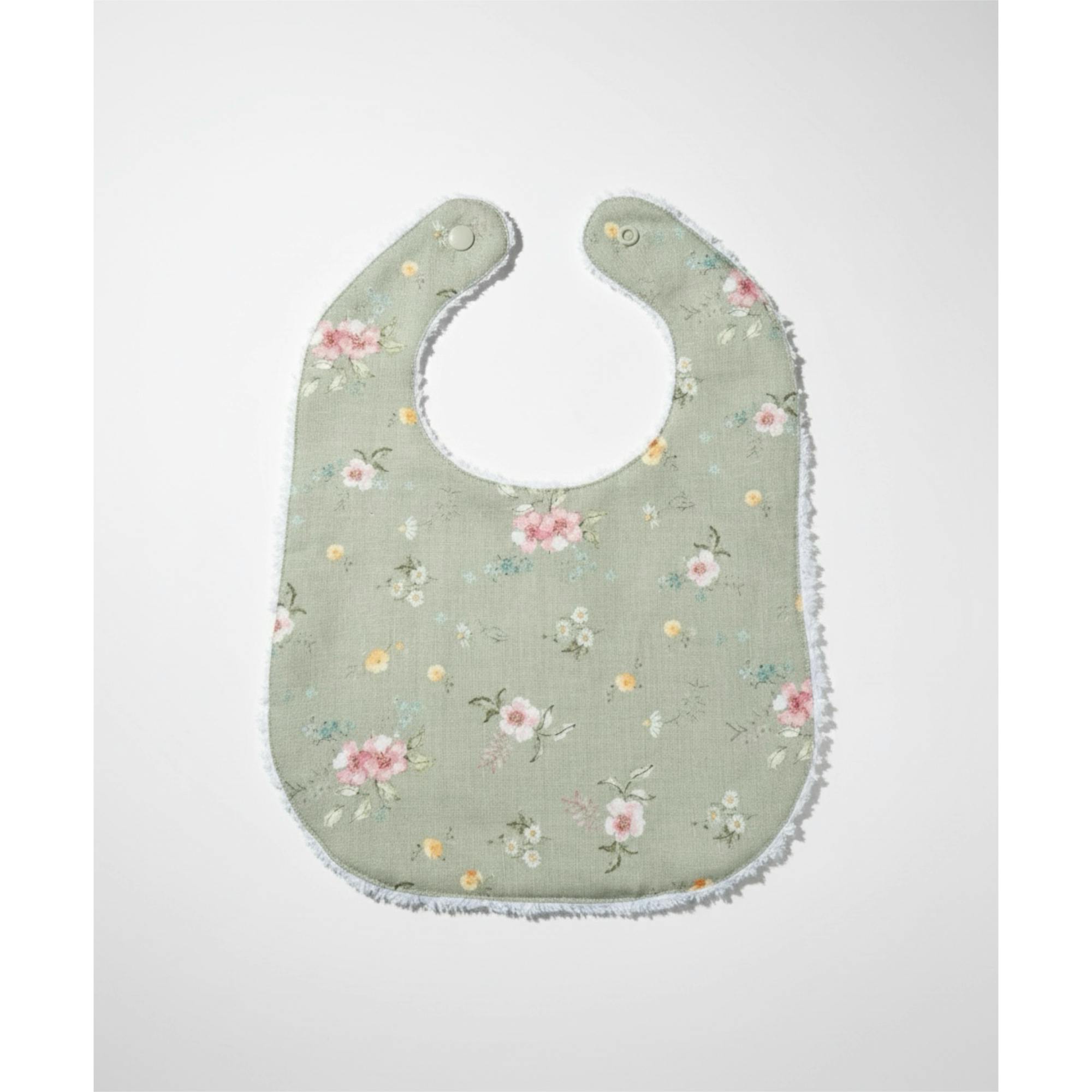 Layette Linen Bib – Hedgerow Floral