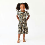 Lana Leopard Tan Twirl Dress