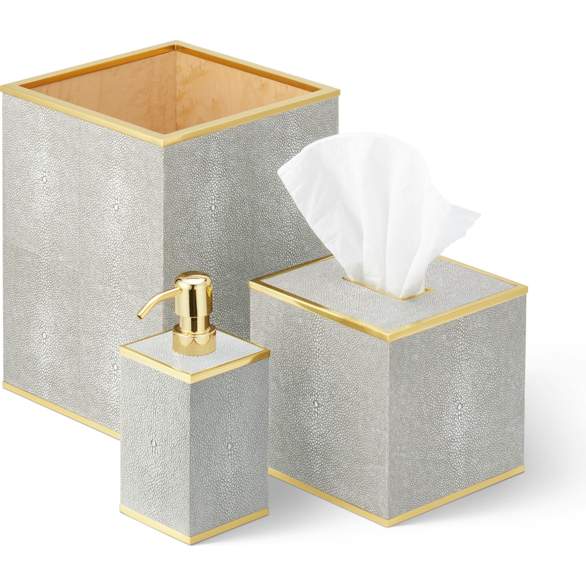 Classic Shagreen Waste Basket