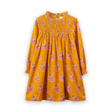 Smocked Long Sleeve Dress
