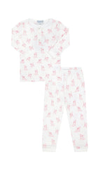 Pink Puppy Love Print Pajamas