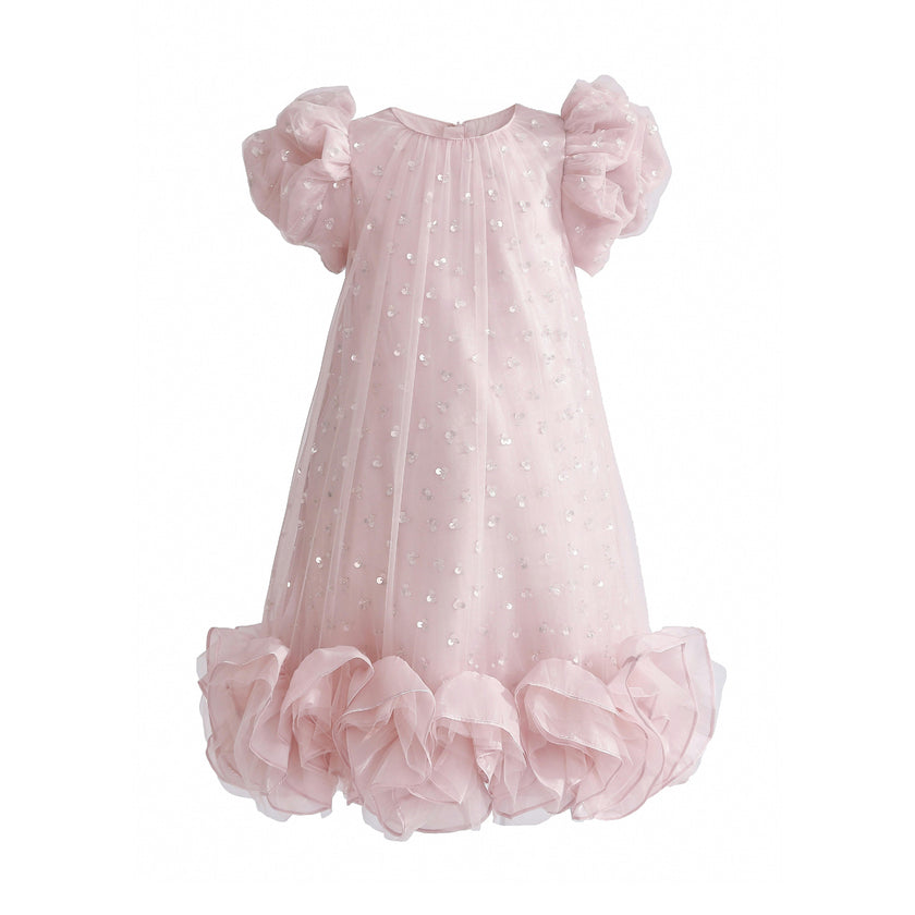 Pink Thalina Ruffle Dress
