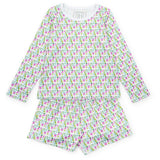Sophie Girls' Short Set Mod Holiday Pink