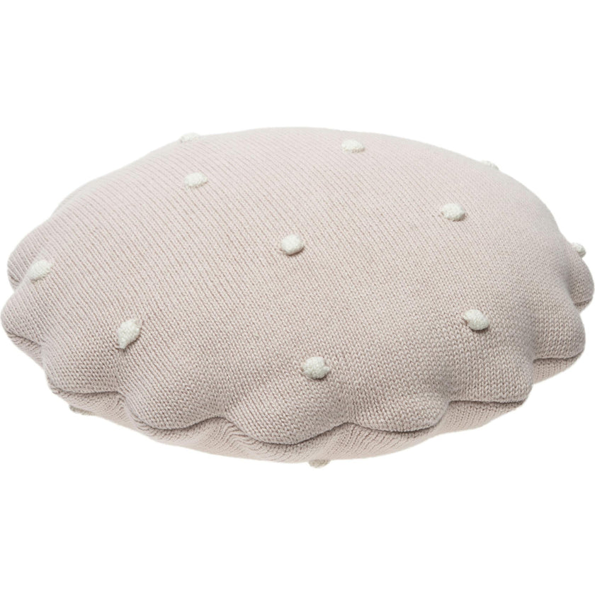 Round Knitted Biscuit Cushion