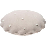 Round Knitted Biscuit Cushion