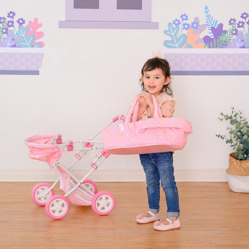 Stars Princess Deluxe Baby Doll Stroller