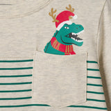 Playful Pocket Tee | Holiday Dino