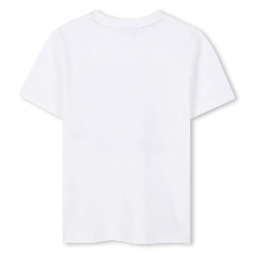 White Nostalgic Print T-Shirt
