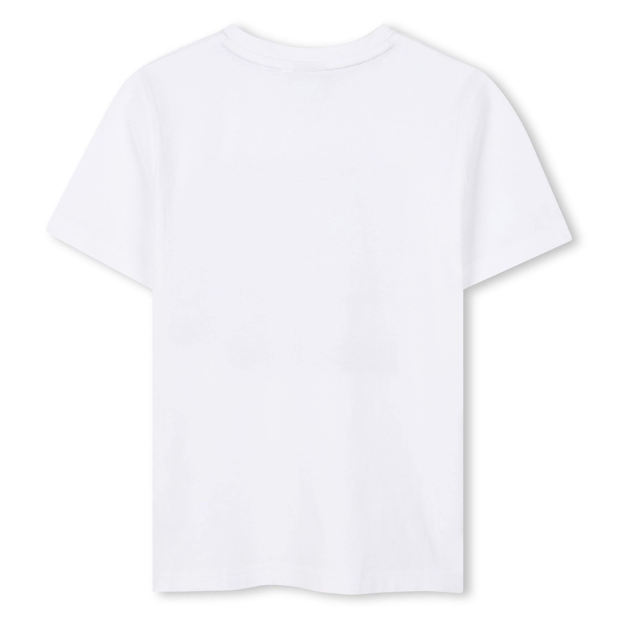 White Nostalgic Print T-Shirt