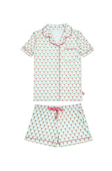Tulip Print Jersey Short Sleeve PJ Set