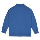 Blue Curved Logo Regular Sweatshirt