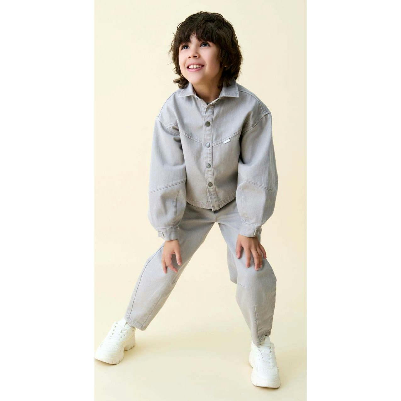 Organic Cotton Denim Balloon Overshirt