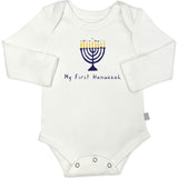 long sleeve graphic bodysuit | my first hanukkah
