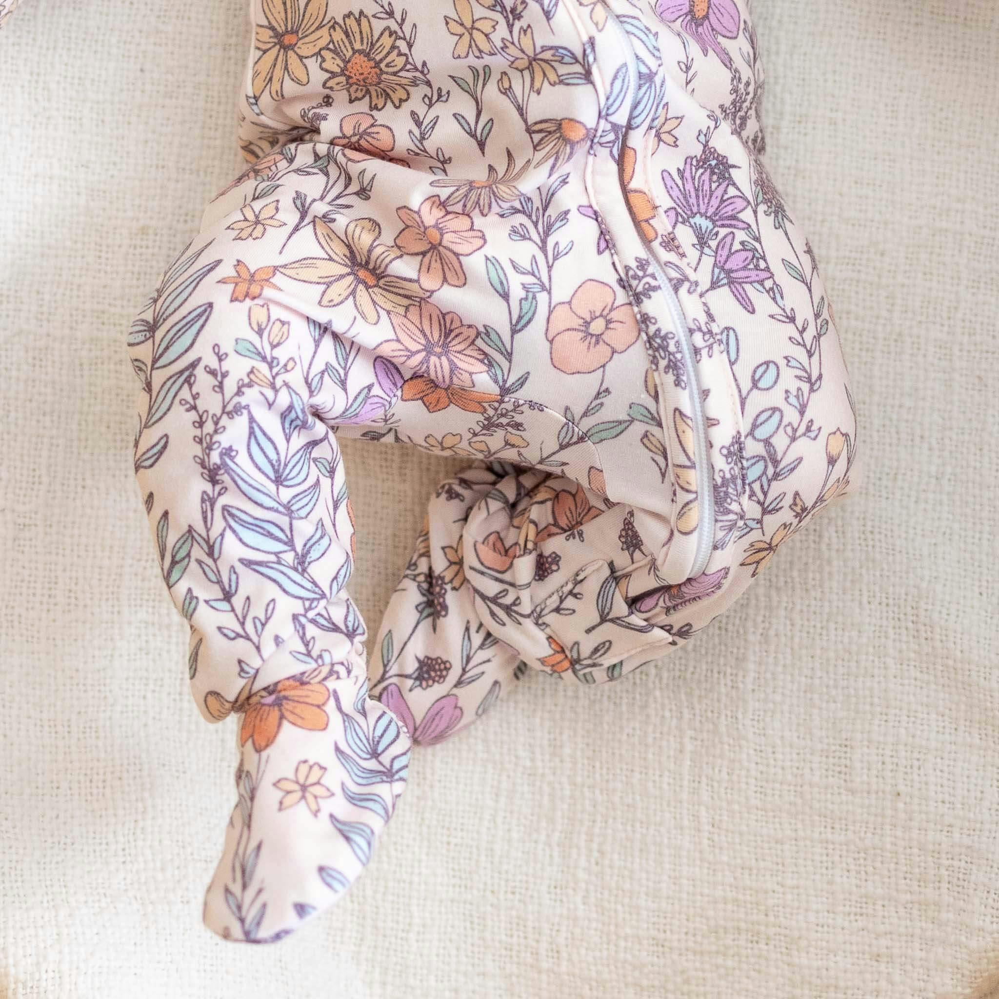 Zip-Up Footie Pajama - Flora