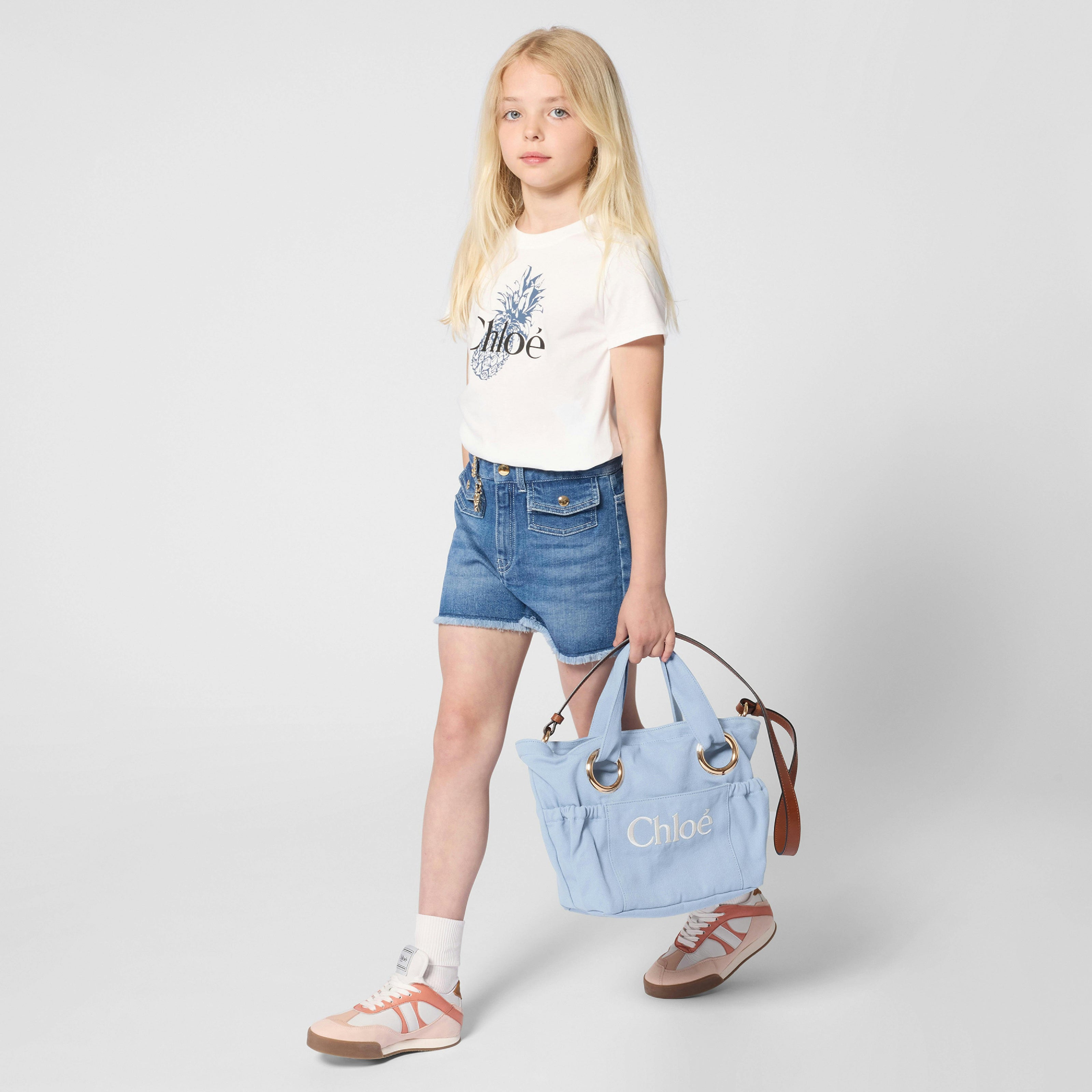 White Chloé Pineapple T-Shirt