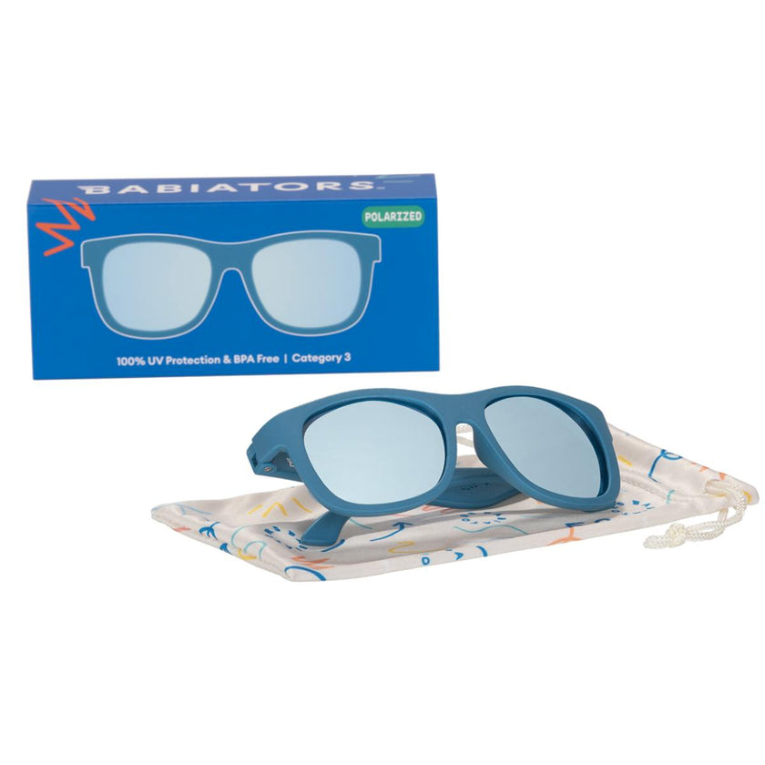 Polarized Navigator Sunglasses: Midnight Blue
