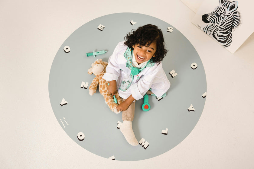 Catch All Mat for Mealtime & Playtime Mess