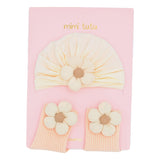 Beige Flower Pastel Accent Gift Set