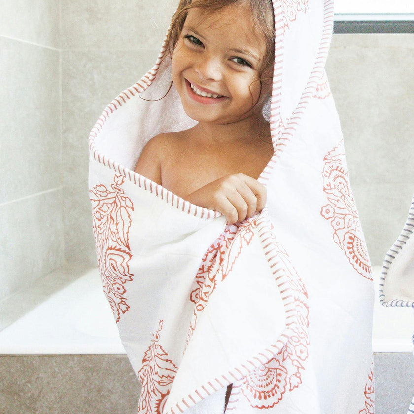 Block-Printed Terry Towel